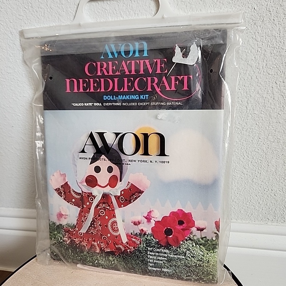 Vintage Avon Calico Kate Doll Making Craft Kit 1973 Creative Needlecraft New
